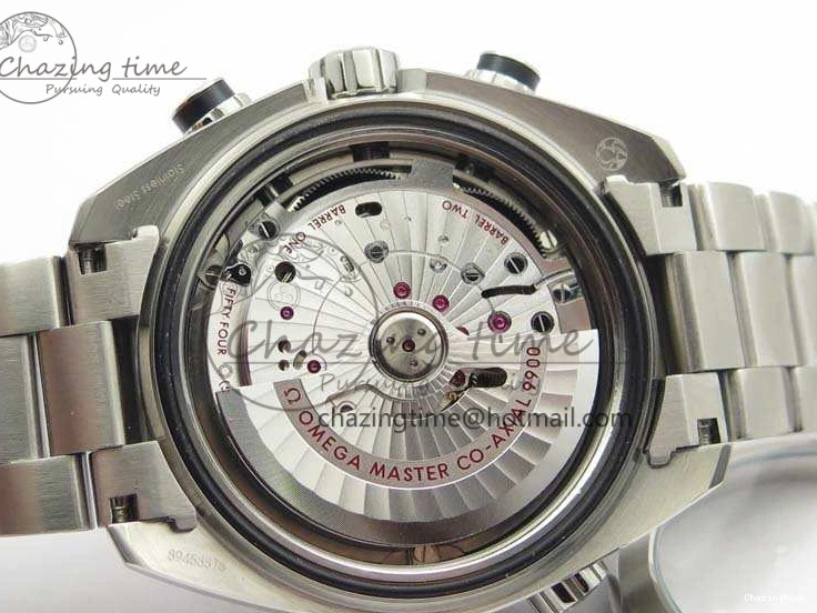0727 MultiPurpose Planet Ocean Master Chrono SS OM 1:1 Best Edition Gray Dial On SS Bracelet A9900 V 8116